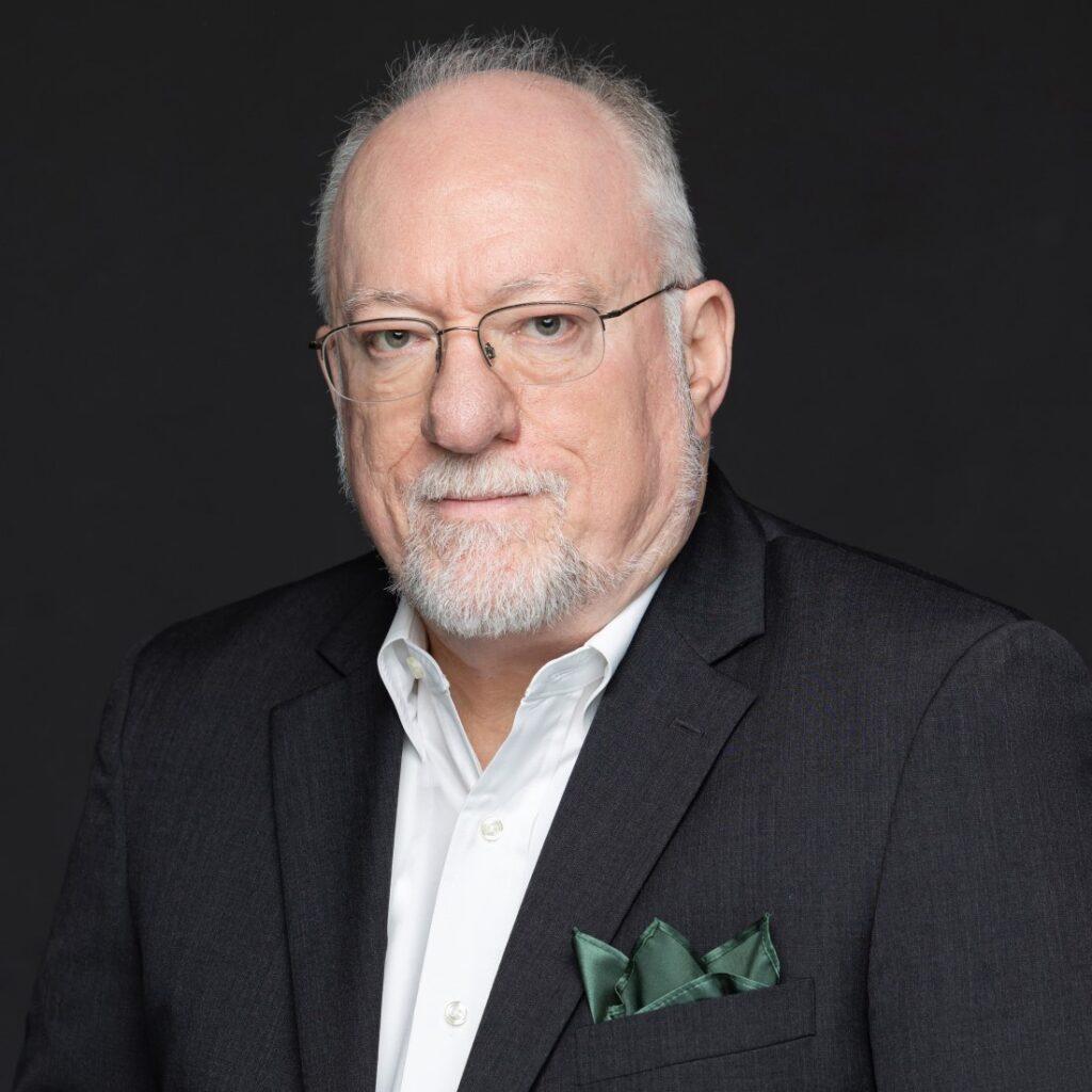 Serious, black background